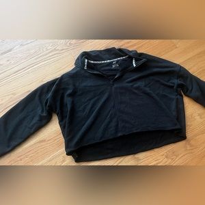 American Eagle Cropped 1/4 Zip Sweatshirt